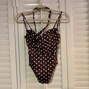 Capittana ANIA ONE-PIECE Brown Polka Dot S